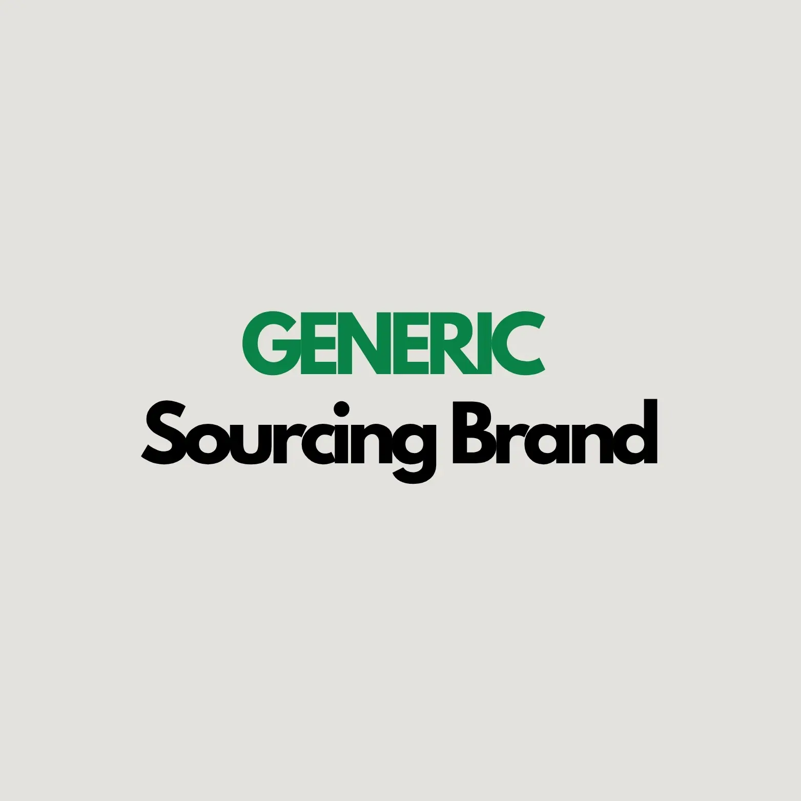Generic Sourcing Brand