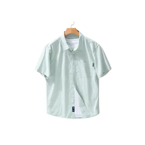 Luxury Striped Cotton Formal Button-Up Shirt