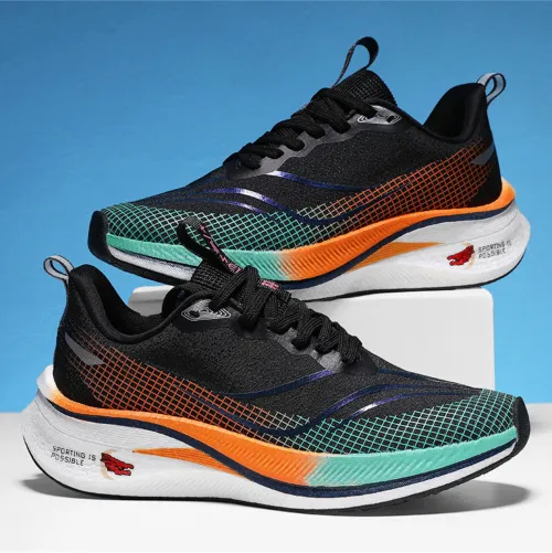 Cushioned Breathable Mesh Running Shoes