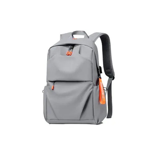 Grey Anti-Theft Laptop Travel Backpack with USB